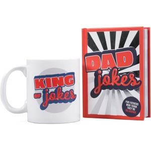 Комплект книга с шегите на татко и керамична чаша